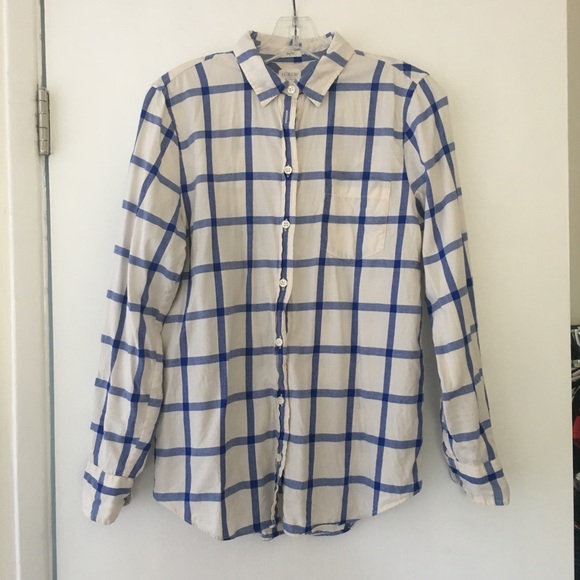 J. Crew Flannel Shirt in Boy Fit - Picture 2 of 5
